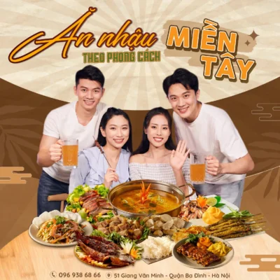 Tụ Tập Hội Bạn Thân Ba Đình? Thưởng Thức Ẩm Thực Miền Tây Rộng Rãi