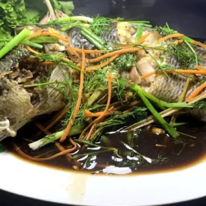 Cá quả hấp xì dầu