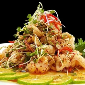 Cá lăng trộn chua cay