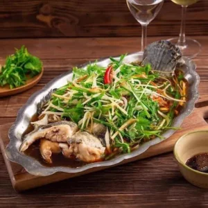Cá lăng hấp xì dầu