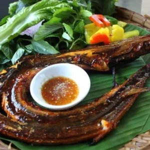 Cá Chình nướng giềng mẻ