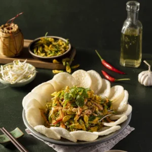 Nộm điên điển tép đồng