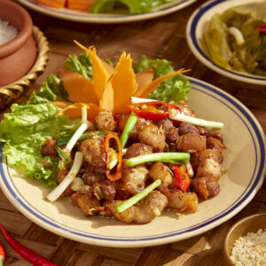 Thịt ba chỉ rang cháy cạnh
