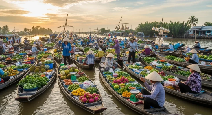 Ẩm thực chợ nổi: Trải nghiệm ‘Ăn Hàng’ lênh đênh sông nước miền Tây