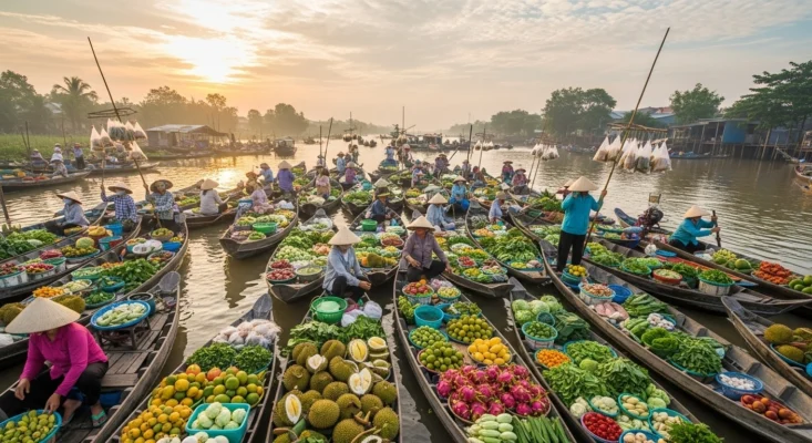 Văn Hóa “Đi Chợ” Việt: Nét Riêng Miền Tây Sông Nước & Miền Bắc Đất Liền