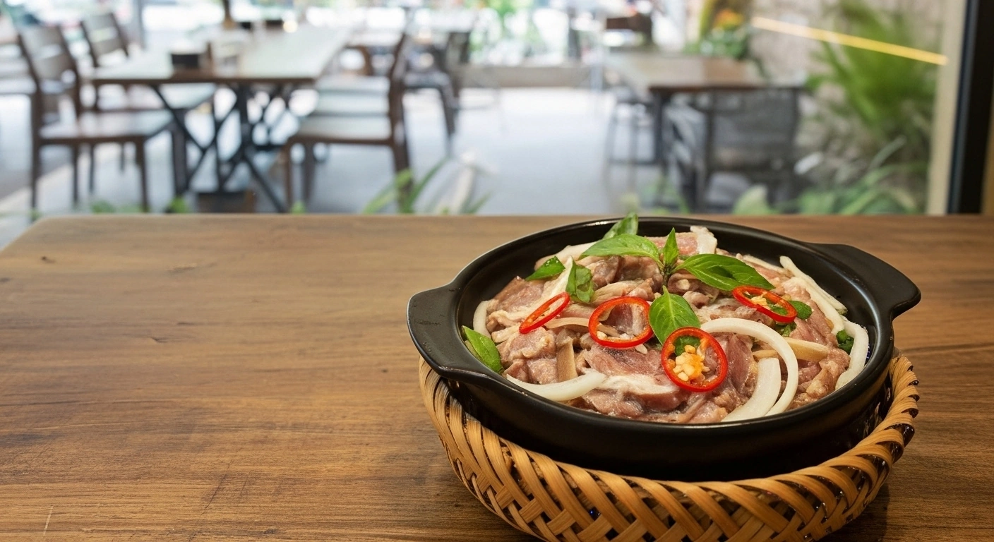Bê sữa xông hơi: Món 