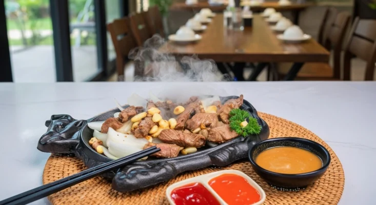 Bò Cháy Tỏi Chảo Gang: Món Ngon Đậm Đà Hương Vị Miền Tây!