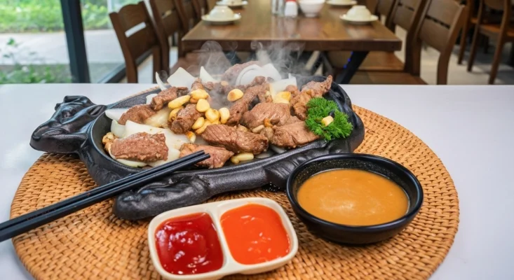 Bò Cháy Tỏi Chảo Gang: Hương Vị Đậm Đà, Thơm Lừng Khó Cưỡng
