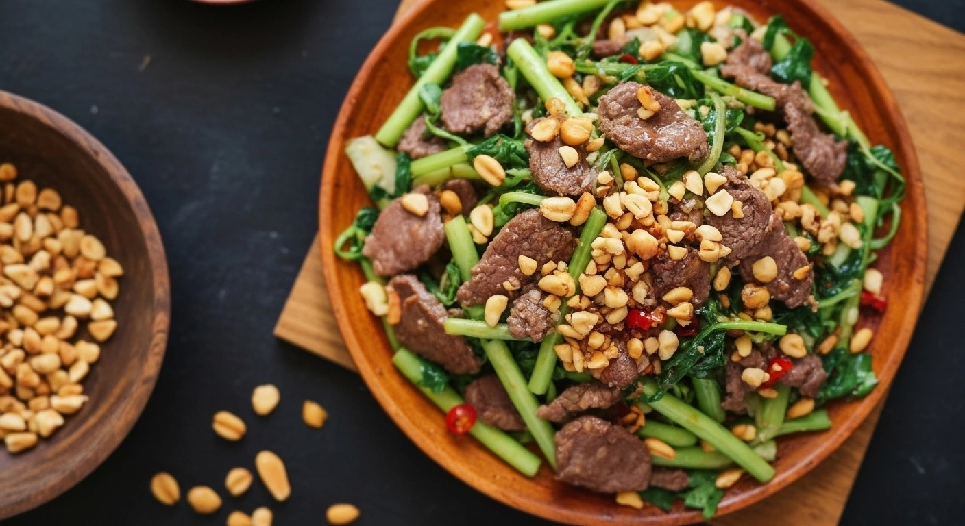 Bò Xào Rau Rút: Món Đỉnh Của Chóp Cho Dân Sành Ăn Hà Thành! - ảnh minh họa 2