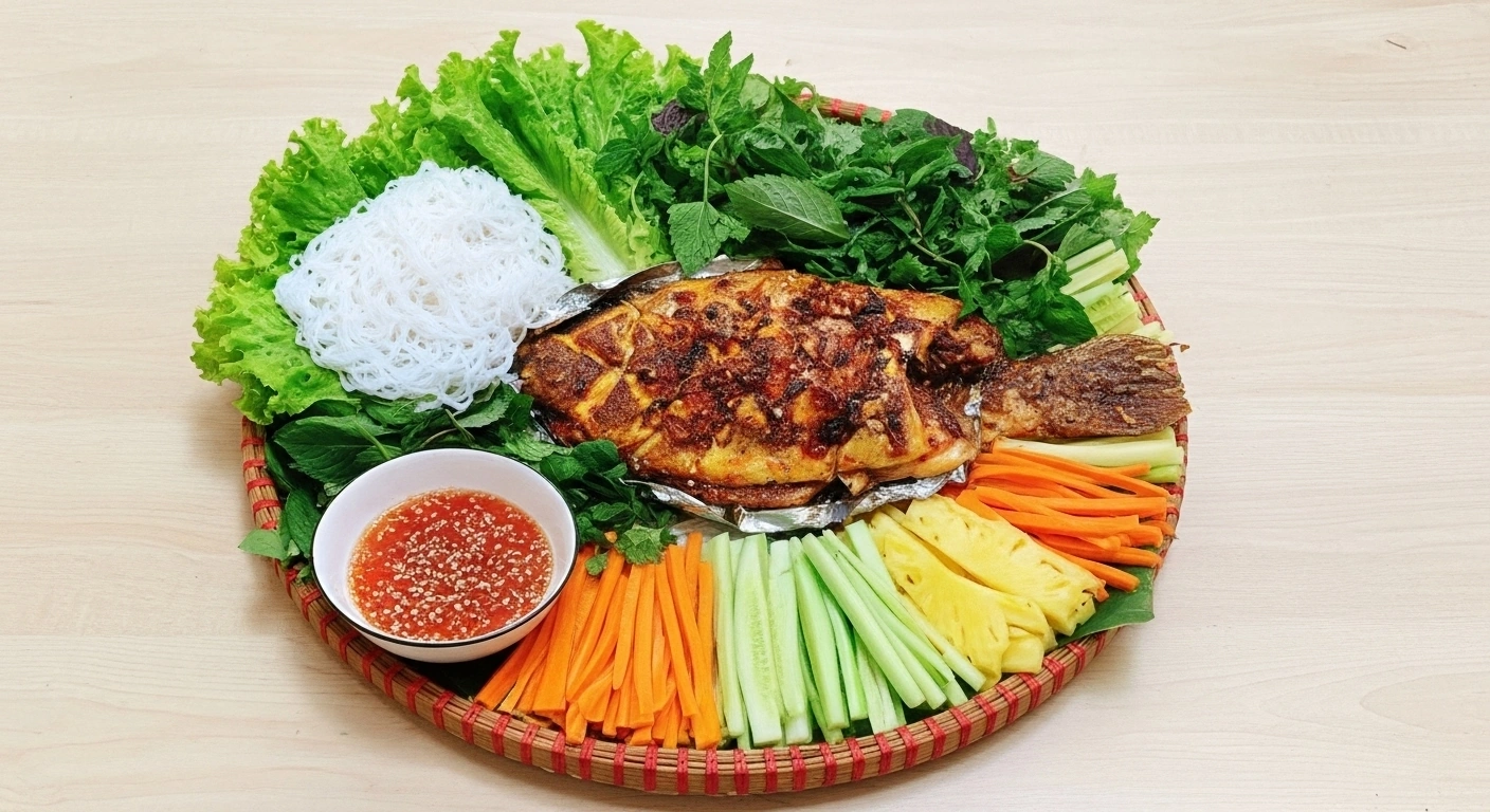 Cá Lóc Nướng Trui Cuốn Bánh Tráng: Đặc Sản Miền Tây Hấp Dẫn
