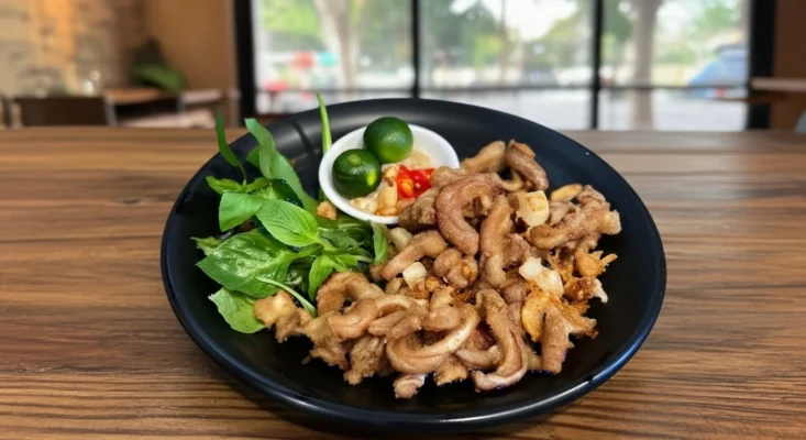 Dạ dày cháy tỏi: Món ngon giòn sần sật, thơm lừng vị tỏi đặc trưng