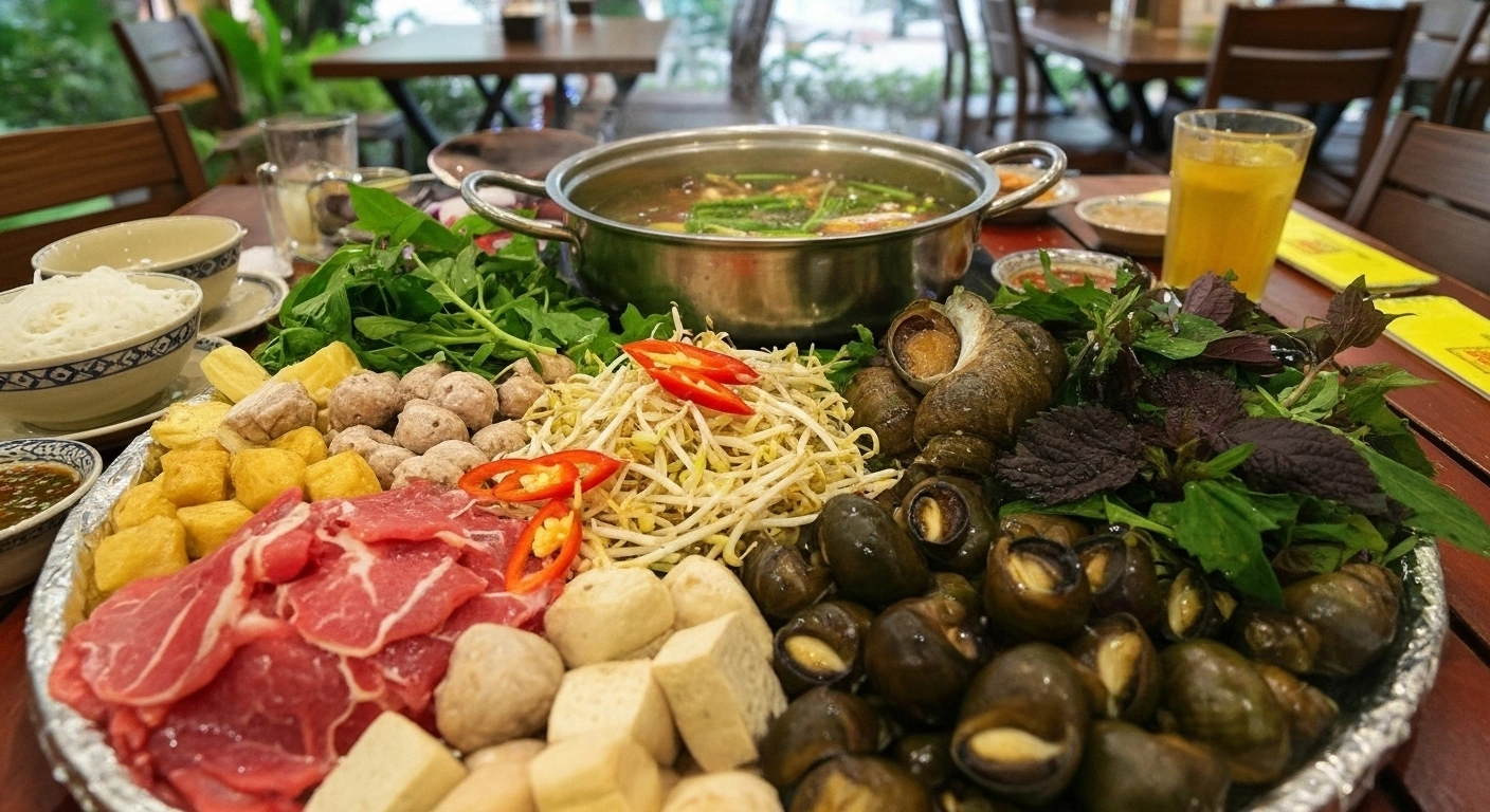 Lẩu ốc Hà Thành: Món ngon 'ấm lòng' giữa phố thị tấp nập - ảnh minh họa 2