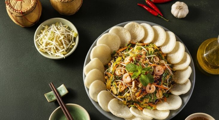 Nộm Điên Điển Tép Đồng – Món Ngon Thanh Mát Đặc Trưng Xứ Miệt Vườn