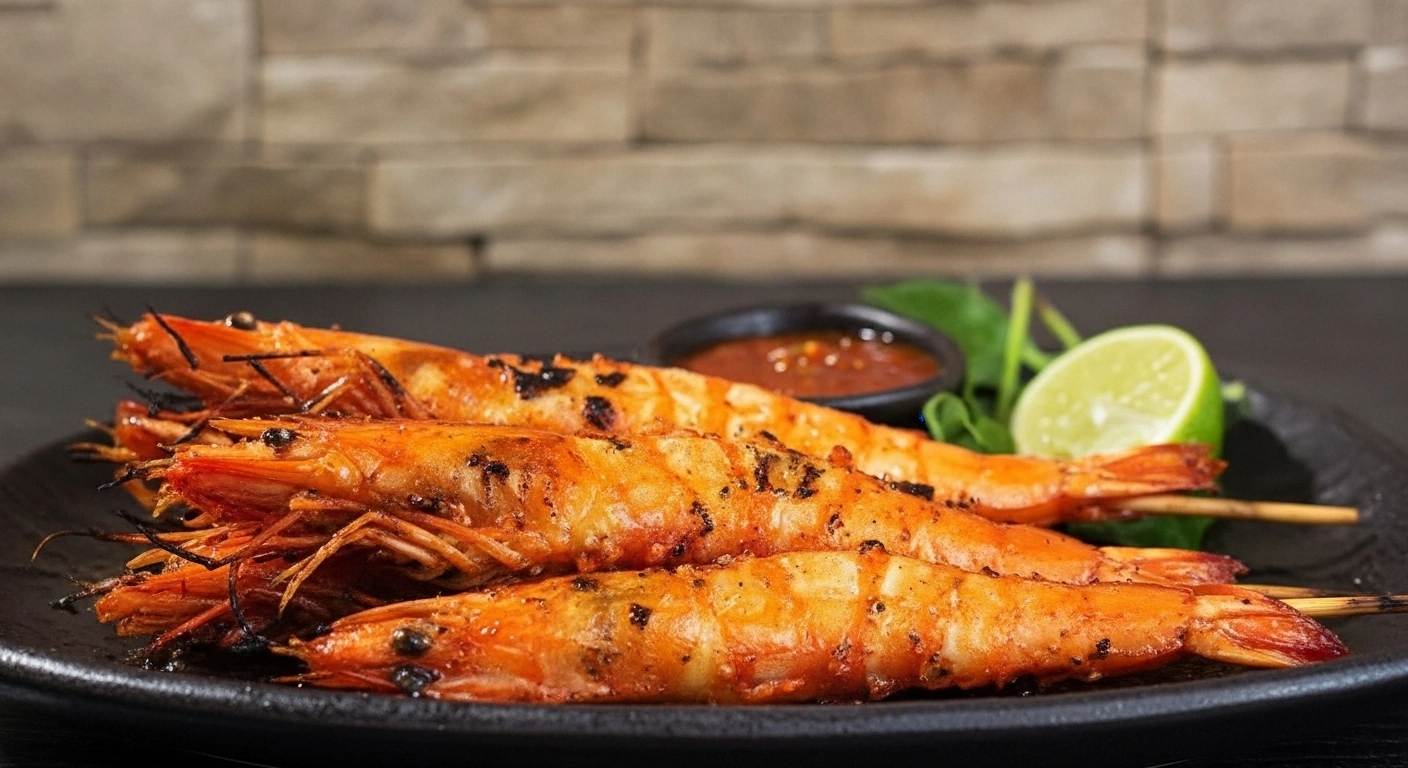 Tôm nướng muối ớt: Đặc sản biển nức tiếng, vạn người mê