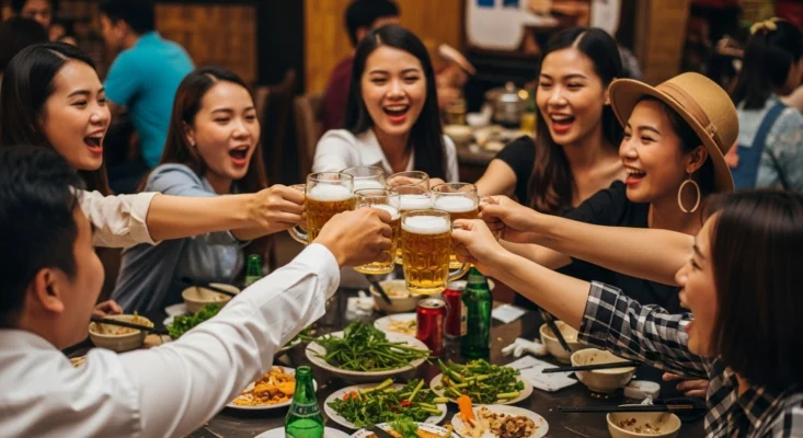 Nhậu “Xã Giao” vs “Tới Bến”: Giải mã văn hóa “Một, Hai, Ba, Dô!” của người Việt