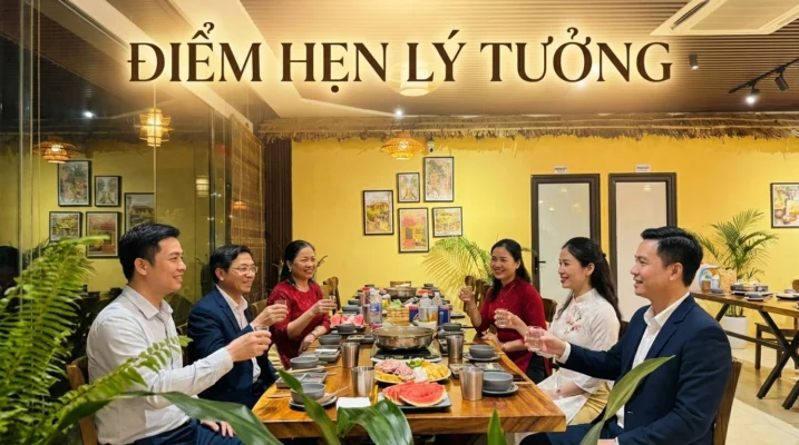 Nhà hàng miền Tây rộng rãi, thoải mái, dễ đỗ xe tại Ba Đình